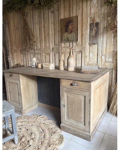 Magnifique ancien bureau double face