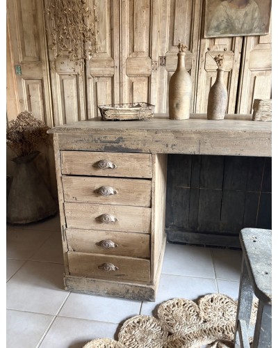 Magnifique ancien bureau double face