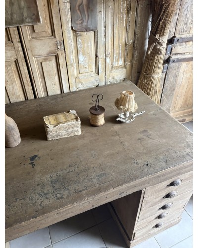 Magnifique ancien bureau double face