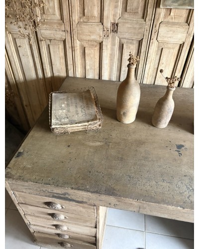 Magnifique ancien bureau double face