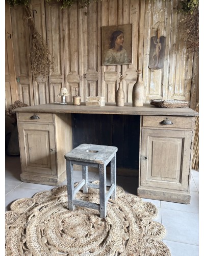 Magnifique ancien bureau double face