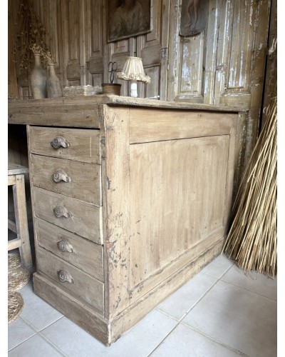 Magnifique ancien bureau double face