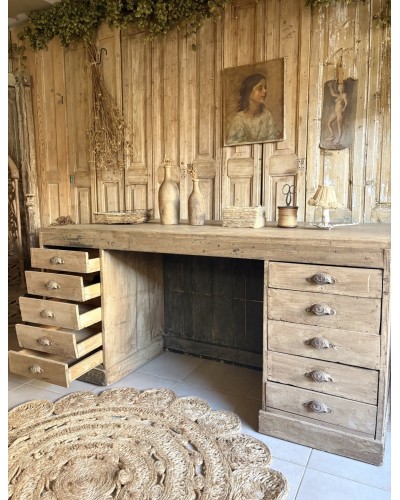 Magnifique ancien bureau double face