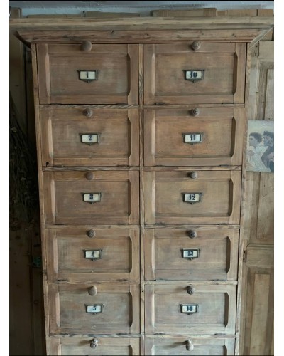 Meuble de notaire à clapets en bois