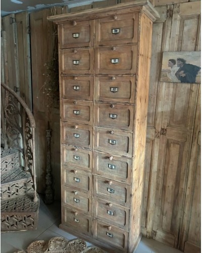 Meuble de notaire à clapets en bois