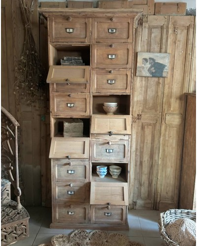 Meuble de notaire à clapets en bois
