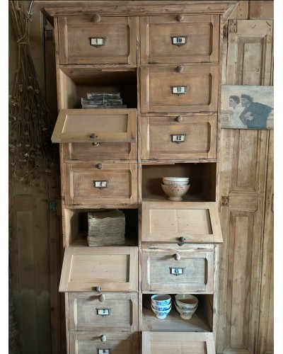 Meuble de notaire à clapets en bois