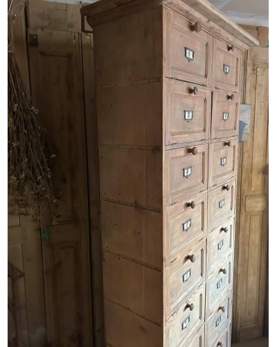 Meuble de notaire à clapets en bois