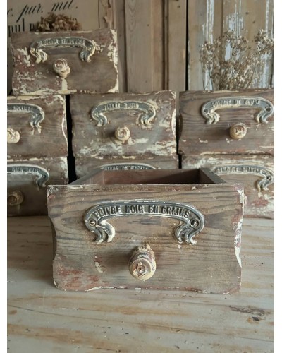 Ancien tiroir "Poivre noir en grain"