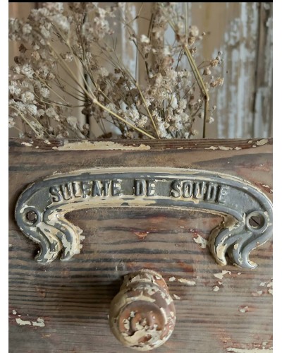 Ancien tiroir "Sulfate de soude"