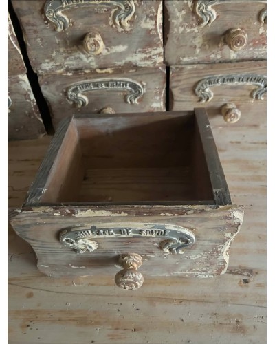 Ancien tiroir "Sulfate de soude"