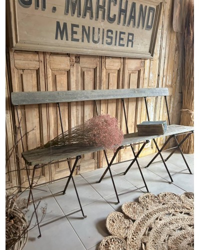 Ancien banc pliable